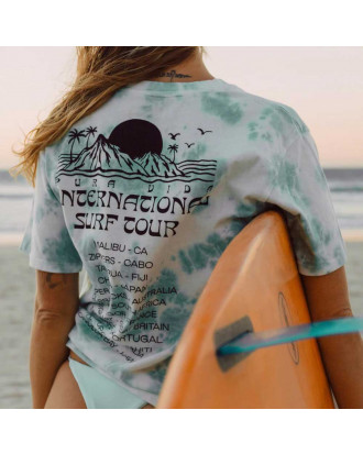 Pura Vida camasa scurta International Surf Tour